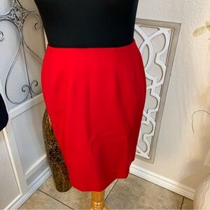 Casual Corner vintage pure wool red shirt